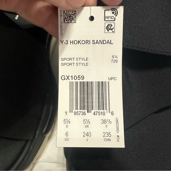 Y-3 Hokori wedge sandals main image 4